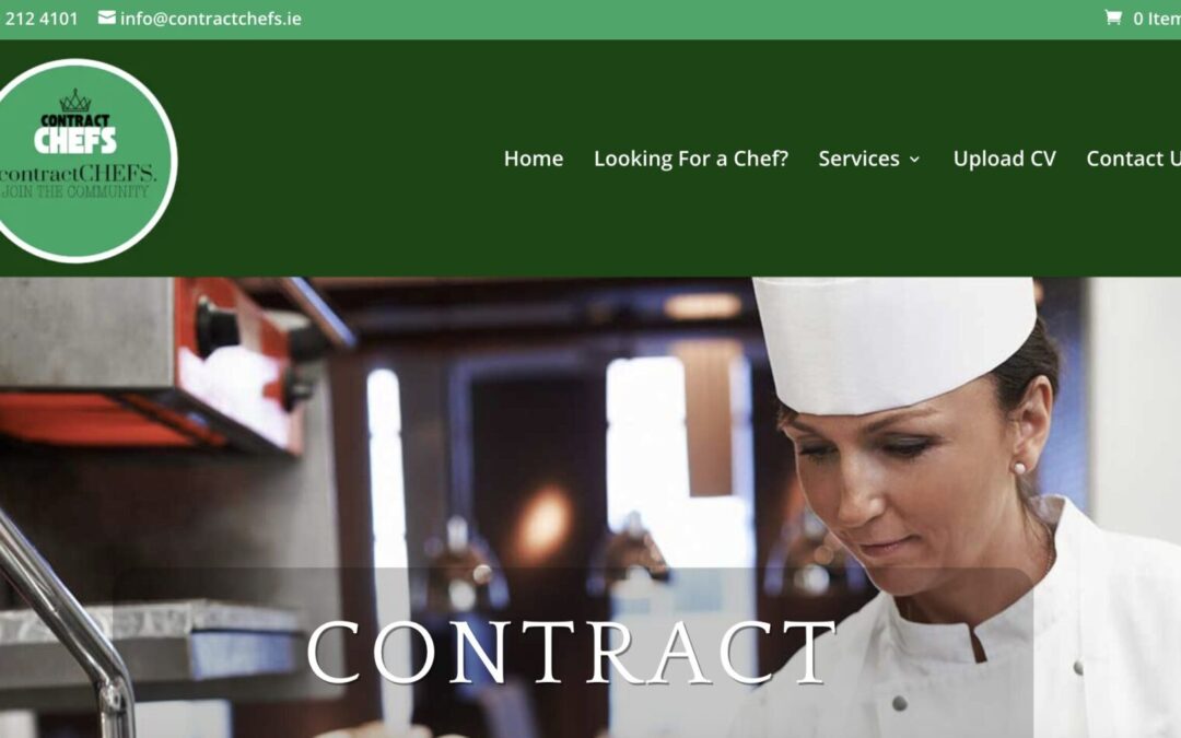 Contract Chefs Website Design by Nua Web Design